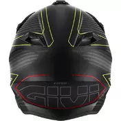 Givi 60.1 EFFECT Cross Enduro Motorcycle Мотошлем Matt Black Yellow Red