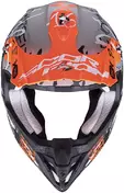 Moto Cross Enduro Scorpion VX-16 Air Мотошлем ORATIO Gray Opaque Orange