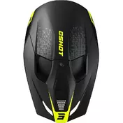 Motocross Enduro Мотошлем Shot FURIOUS DRAW Yellow Black Matt