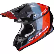Scorpion VX-16 AIR GEM Black Red Motorcycle Мотошлем