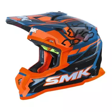 SMK Allterra Tribou MX GL527 Red Blue Motocross Мотошлем