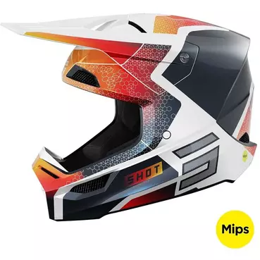 Motocross Enduro Мотошлем Shot RACE PHASER Blue Red Pearl