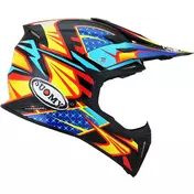 Cross Enduro Motorcycle Мотошлем Suomy X-WING DUEL Light Blue Red