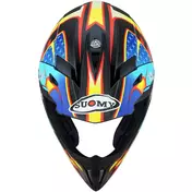 Cross Enduro Motorcycle Мотошлем Suomy X-WING DUEL Light Blue Red