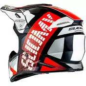 Suomy X-WING AMPED Cross Enduro Motorcycle Мотошлем Black Red