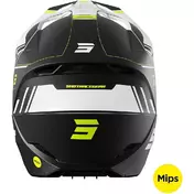 Motocross Enduro Мотошлем Shot RACE SPRINT Fluorescent Yellow Matt Black