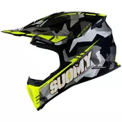 Suomy X-WING Camouflage Matt Yellow Motorcycle Cross Enduro Мотошлем