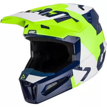 Leatt 2.5 V23 Lime Cross Enduro Motorcycle Мотошлем