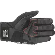 Alpinestars SMX-Z DRYSTAR Leather Motorcycle мотоперчатки Black Red Fluo