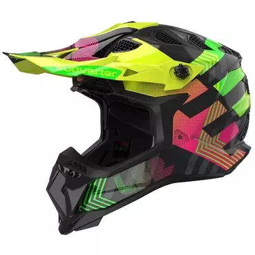 LS2 MX700 SUBVERTER CHROMATIC Cross Enduro Motorcycle Мотошлем Black