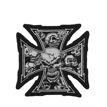 Нашивка Gray Skull Crossl 30" x 33"