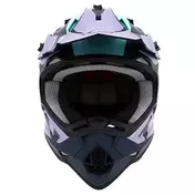 Moto Cross Enduro Мотошлем Vemar VH Taku Blade Black Blue Opaque
