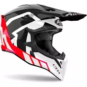 Airoh WRAAAP REALOADED Glossy Red Cross Enduro Motorcycle Мотошлем
