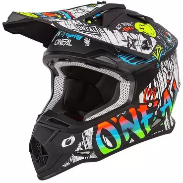 Oneal 2SRS RANCID Cross Enduro Motorcycle Мотошлем Black/White