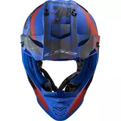 Cross Enduro Moto Ls2 Мотошлем MX437 FAST EVO Alpha Black Blue Matt