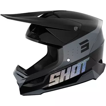 Motocross Enduro Мотошлем Shot FURIOUS LEAGUE Holographic Gloss Black