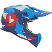 Acerbis LINEAR 2206 Blue Red 2 Cross Motorcycle Мотошлем