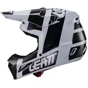 Leatt 3.5 JR V24 BLK/WHT White Black Motocross Мотошлем for Boys