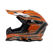 Moto Cross Enduro Мотошлем One Racing Tiger Orange-Black New