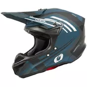 Oneal 5SRS Polyacrylite Spyke Blue White Enduro cross motorcycle Мотошлем