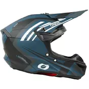 Oneal 5SRS Polyacrylite Spyke Blue White Enduro cross motorcycle Мотошлем