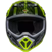Cross Enduro Motorcycle Мотошлем Bell MX-9 MIPS OFFSET Black Yellow Fluo Matt