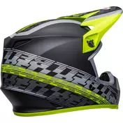 Cross Enduro Motorcycle Мотошлем Bell MX-9 MIPS OFFSET Black Yellow Fluo Matt