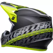 Cross Enduro Motorcycle Мотошлем Bell MX-9 MIPS OFFSET Black Yellow Fluo Matt