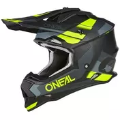 Enduro motorcycle Мотошлем Oneal 2SRS Мотошлем SPYDE V.23 Black gray Yellow