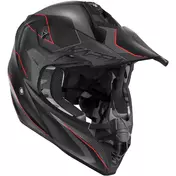Kappa KV49 EVO CHASER Cross Motorcycle Мотошлем Black Gray Red