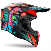 Airoh WRAAAP CYBER Orange Cross Enduro Motorcycle Мотошлем
