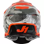 Moto Cross Enduro Мотошлем Just1 J39 KINETIC Camo Gray Red Fluo Orange