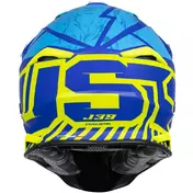 Moto Cross Enduro Мотошлем Just1 J39 Poseidon Fluo Yellow Blue