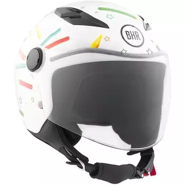 BHR 838 CHILDREN Pencil White Jet Motorcycle Мотошлем