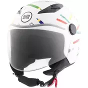 BHR 838 CHILDREN Pencil White Jet Motorcycle Мотошлем