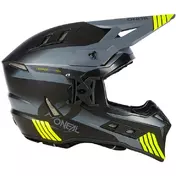Oneal EX-SRS HITCH Cross Enduro Motorcycle Мотошлем Black Gray Fluo Yellow
