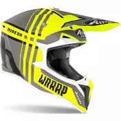 Moto Cross Enduro Мотошлем Airoh WRAAP Broken Matt Yellow