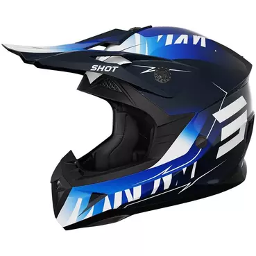 Motocross Enduro Мотошлем Shot PULSE X-TREM Gloss Blue