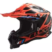 Cross Enduro Motorcycle Мотошлем Off Road Ls2 MX700 SUBVERTER EVO Stomp Orange Fluo Black