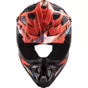 Cross Enduro Motorcycle Мотошлем Off Road Ls2 MX700 SUBVERTER EVO Stomp Orange Fluo Black
