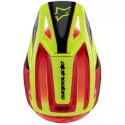 Alpinestars SM3 YOUTH FRAY Kids Cross Enduro Motorcycle Мотошлем Red Yellow Fluorescent Black Glossy