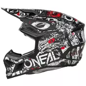 Oneal 3SRS Stack Cross Enduro Motorcycle Мотошлем Black White