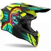 Airoh WRAAAP CYBER Matt Yellow Cross Enduro Motorcycle Мотошлем