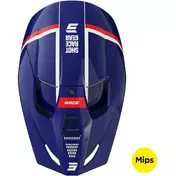 Motocross Enduro Мотошлем Shot RACE MYTHIC Blue Red Matt