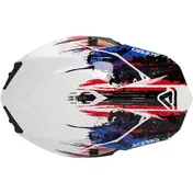 Acerbis LINEAR 2206 White Blue Red Moto Cross Мотошлем