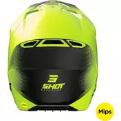 Moto Cross Enduro Мотошлем Shot RACE RAW Neon Yellow Opaque
