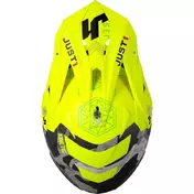 Moto Cross Enduro Мотошлем Just1 J39 KINETIC Camo Lime Matt Fluo Yellow