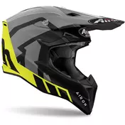 Airoh WRAAAP REALOADED Matt Yellow Cross Enduro Motorcycle Мотошлем