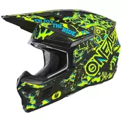 Oneal 3SRS ASSAULT Cross Enduro Motorcycle Мотошлем Black/Neon Yellow