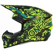 Oneal 3SRS ASSAULT Cross Enduro Motorcycle Мотошлем Black/Neon Yellow